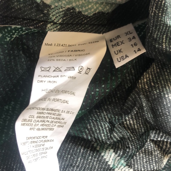 Roberto Verino green plaid top-size- 14 - Picture 12 of 15